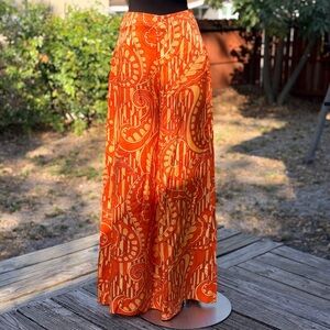 60s 70s Vintage Psychedelic Loomtogs Palazzo Pants